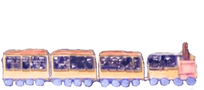 Puffing steam train